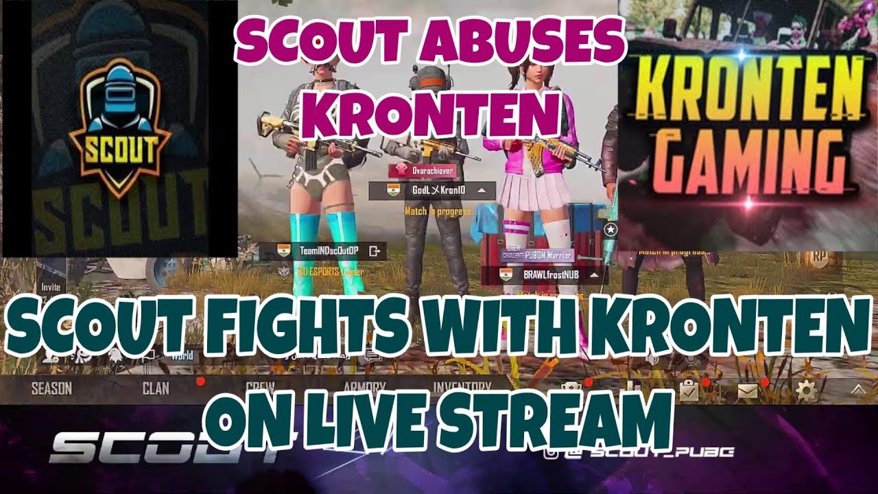 SCOUT FIGHT WITH KRONTEN AND NOVA ON LIVE STREAM - YouTube