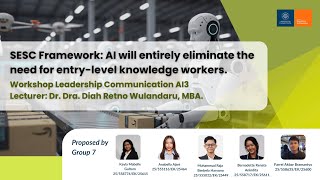 SESC Framework: AI will entirely eliminate the need for entry-level knowledge workers