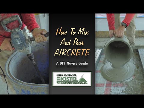 Precast Aircrete/Foam Concrete Panels - How To Mix and Pour