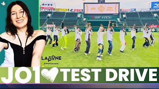 JO1 | 'Test Drive' PRACTICE VIDEO & 阪神甲子園球場 VER. (Hanshin Koshien Stadium VER.)🌂Reaction (JPN SUBS)