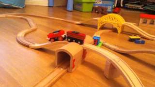 Awesome wooden train track layout A short video of Harry