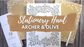 Archer & Olive Stationery HAUL and Calliograph REVIEW