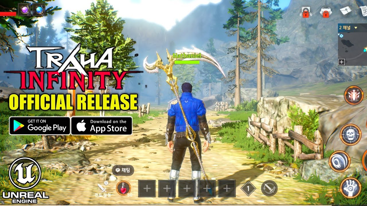 Traha Infinity - Official Release Gameplay (OPEN WORLD MMORPG) Android/IOS