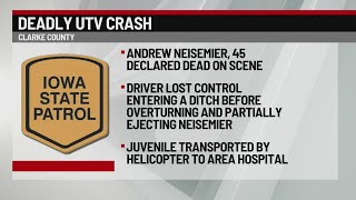 Thayer man killed in UTV crash in Clarke County