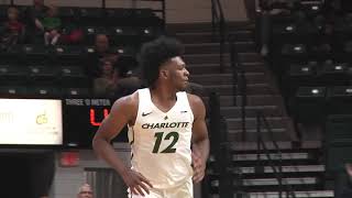 Charlotte 49ers men's basketball vs. north texas game highlights