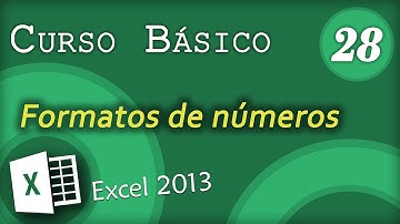Formatos de números | Excel 2013 Curso Básico #28