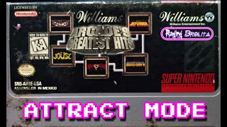 (SNES) Williams Arcade's Greatest Hits Attract Mode