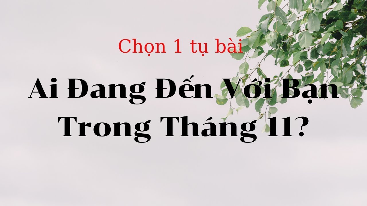 ✡️AI SẼ ĐẾN VỚI BẠN TRONG THÁNG 11 NÀY?