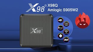 X98Q 2.4G &5G WIFI Android 11 S905W2 Android tv box Quad Core 4k100M USB 2.0 1/2G 8/16G set-top box X98Q 2.4G &5G WIFI Android 11 S905W2 Android tv box Quad Core 4k100M USB 2.0 1/2G 8/16G set-top box