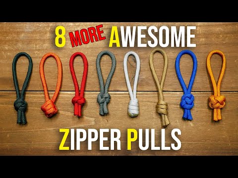 8 MORE Awesome Paracord Zipper Pulls | Easy Zipper Pull Ideas | HOW