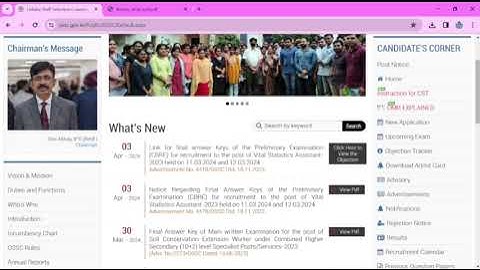 OSSC Vital Statistics Assistant Final Answer Key 2024 | Odisha Job