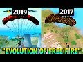 Evolution of Garena Free fire|Free Fire 2017 vs 2019|New Free Fire and Old Free Fire Comparison|