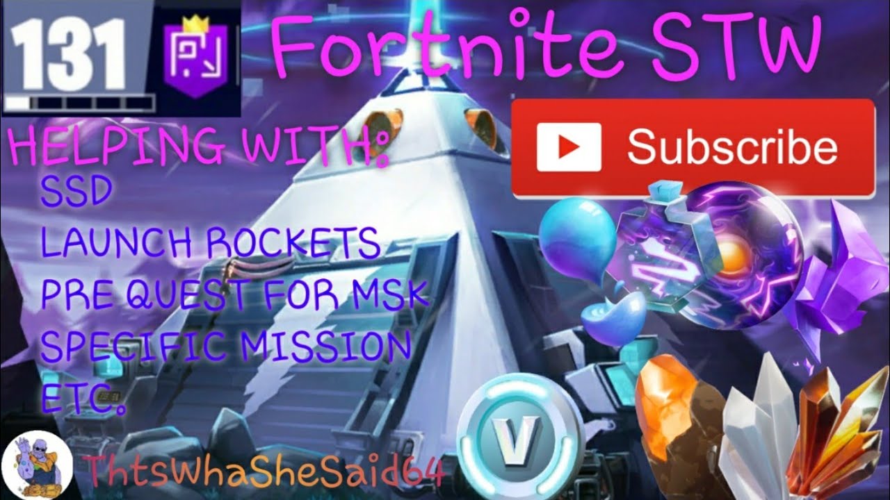 Fortnite Stw Mission Help With Subscribers Viewers Anyone Join My Discord Server Youtube