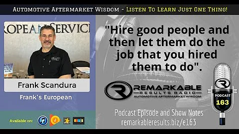 RR 163: Frank Scandura from Frank's European