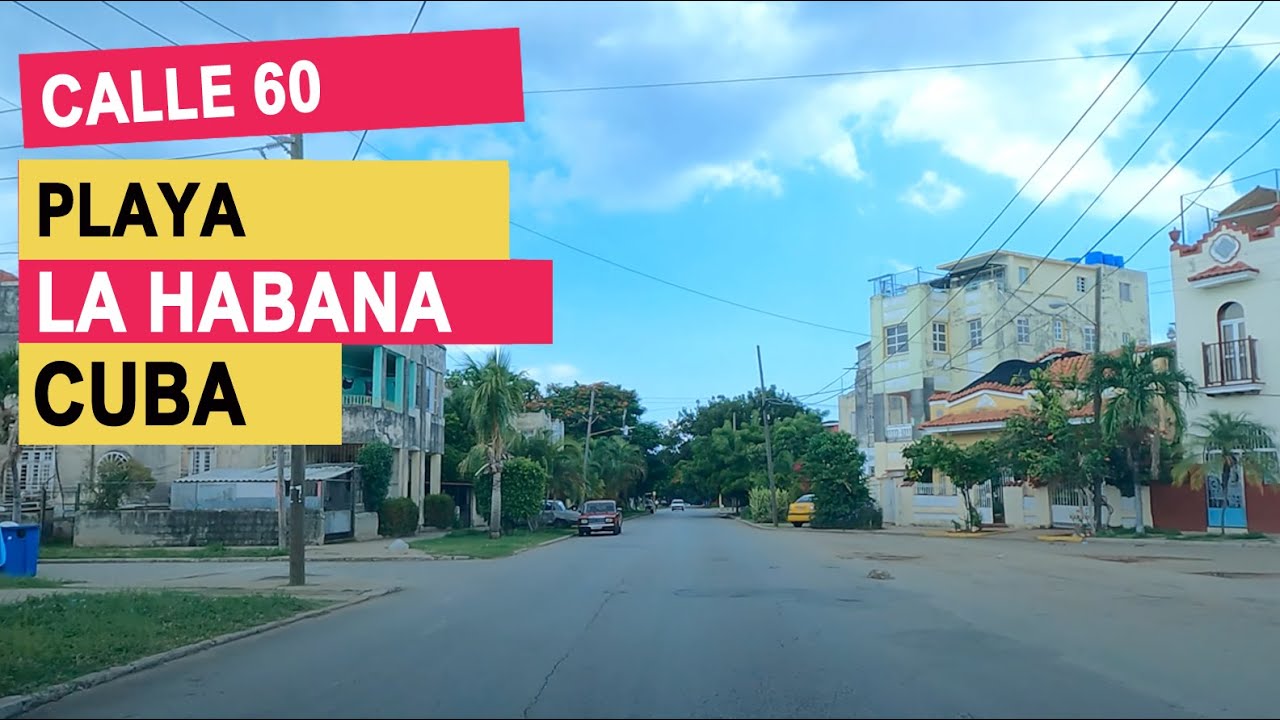 Manejando por Calle 60 en Playa La Habana Cuba