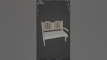 [Park Bench] Blender Low Poly Modeling Day 77/365
