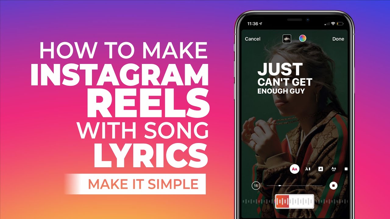 How to Make Instagram Reels with Song Lyrics, Very Easy! YouTube