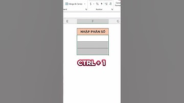 Cách nhập phân số trong excel