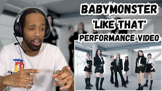 BABYMONSTER - 'LIKE THAT' EXCLUSIVE PERFORMANCE VIDEO | (REACTION)