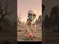 skeleton searching for water in desert initially helped by fate (like and subscribe)❤️✨