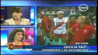Cecilia Tait habla sobre el sueldo de Natalia Malaga - 02/12/2012 Reporte Semanal