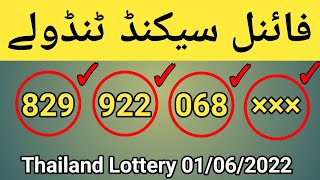 Thailand Lottery | Final Second Tandola Routine Formula 01/06/2022