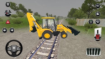 JCB  Backhoe Loader Driving - Bus Simulator Indonesia #17 - Android Gameplay