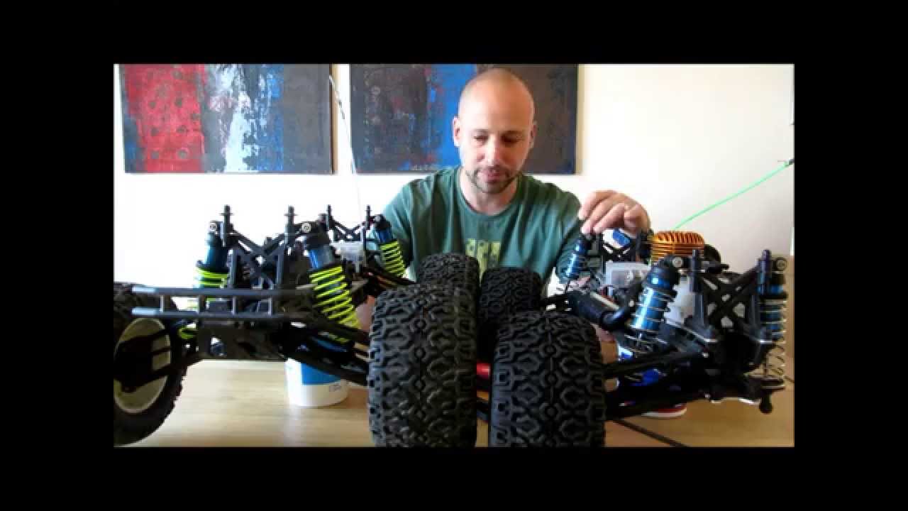 LOSI LST2 ブラシレスコンバージョン A nitro Losi lst2 to go with the brushless conversion - YouTube