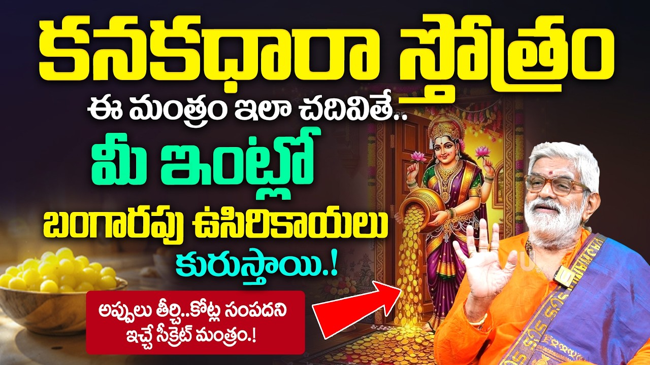 Kanakadhara Stotram - అప్పులు తీర్చి..కోట్ల సంపదని ఇచ్చే సీక్రెట్ మంత్రం.! | Krovi Parthasarathy