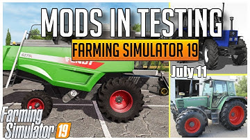 ADJUSTABLE MIRRORS & FENDT HARVESTER | MODS IN TESTING | FARMING SIMULATOR 19