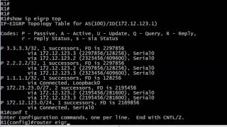 382 EIGRP Unequal Cost Load Balancing Lab