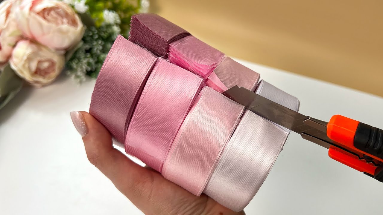 РАЗРЕЗАЛА ЛЕНТУ И СДЕЛАЛА УДИВИТЕЛЬНУЮ ВЕЩЬ!😍 ШИКАРНАЯ ИДЕЯ ДЛЯ УКРАШЕНИЯ ВАШЕГО ДОМА!