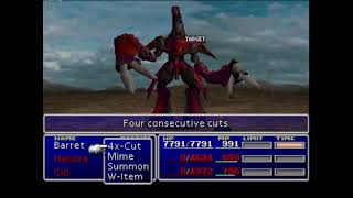 Final Fantasy 7 - How To Beat Ruby With Barret Missing Score Under 8 Minutes
