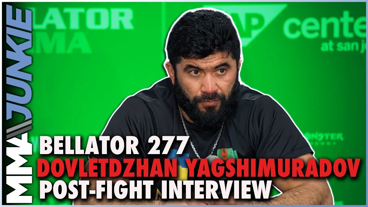 Emotional Dovletdzhan Yagshimuradov says win came with Ukraine family in mind Bellator 277