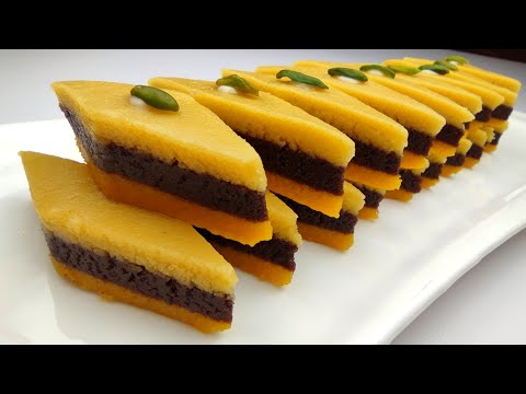طرز تهیه حلوا سه رنگ لوز در دو شکل سنتی و مدرن کامل ترین آموزش این حلوای خوشمزه در یوتیوب