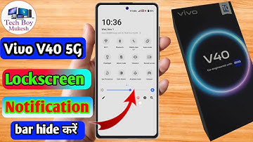 vivo v40 lock screen notification panel hide, vivo v40 notification bar off