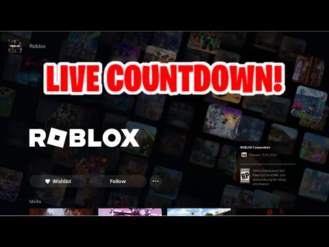 ROBLOX PLAYSTATION RELEASE DATE LIVE COUNTDOWN! (ROBLOX PS4/PS5