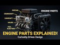 Engine Components Explained Simply | Parts, Functions & How Engines Work 🚗