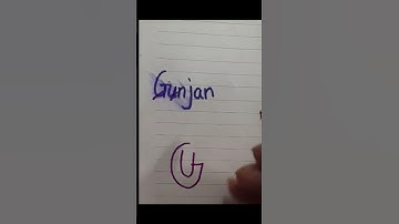 Gunjan name logo #logo #logoart #shorts 💖❤