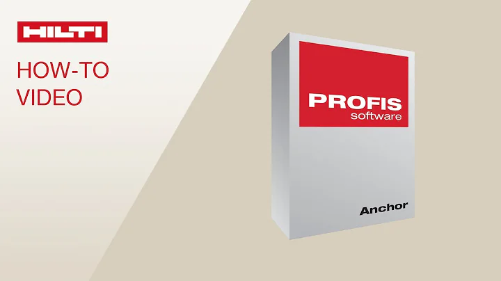 TUTORIAL on Hilti PROFIS Anchor - Layout Tab