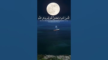 أذكر الله. تلاوة خاشعة ومبكية بصوت ياسر الدوسري. ألا بذكر الله تطمئن القلوب 💙