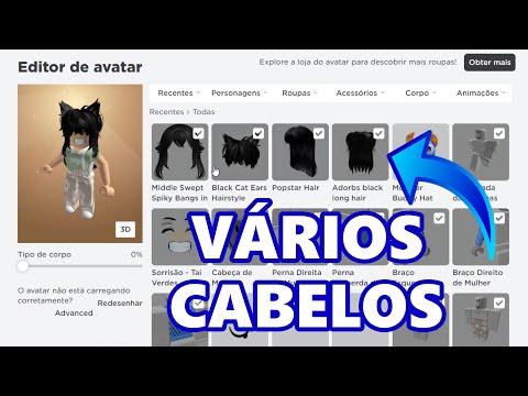 Como usar DOIS cabelos no Roblox!! Atualizado 2023 