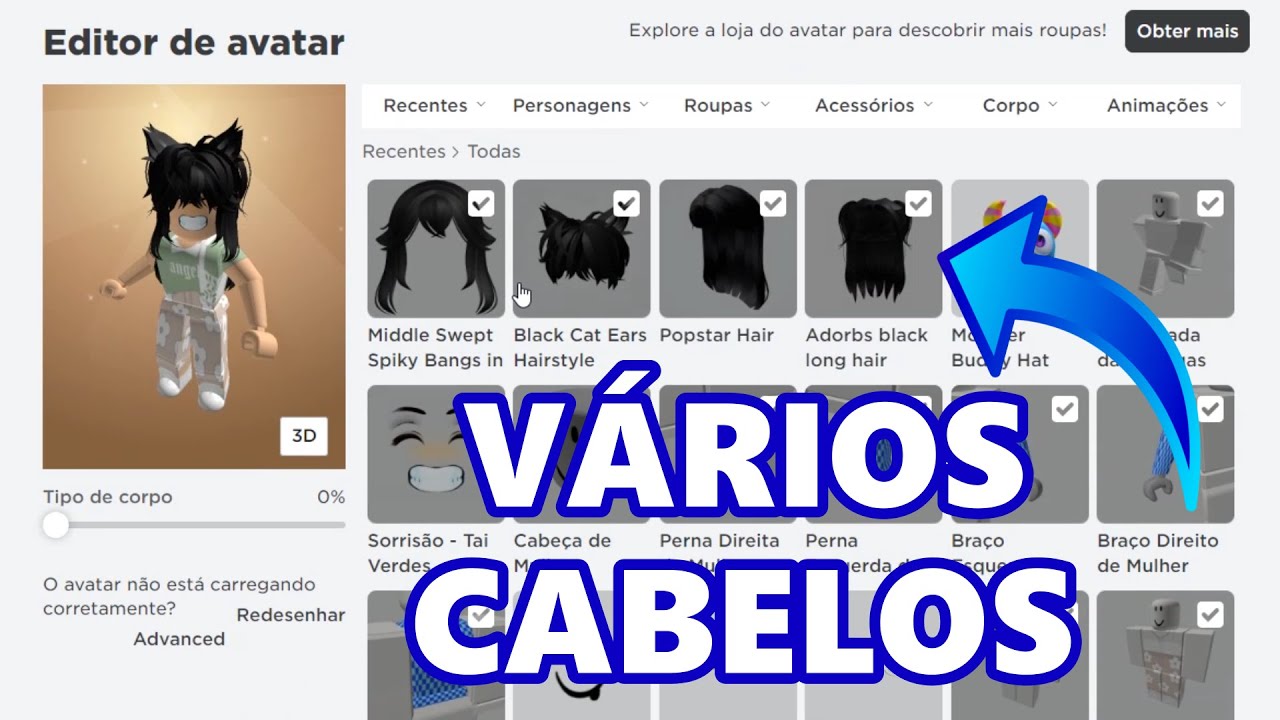 Roblox: Como colocar mais de 1 cabelo (Após a atualização) 