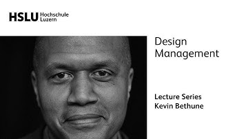 Design Management International lecture series with Kevin Bethune about driving innovations