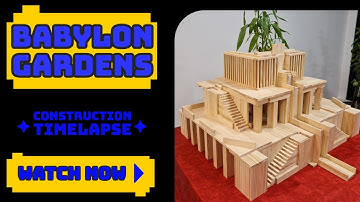 Building the Hanging Gardens of Babylon with 800 Kapla Planks | Epic Timelapse