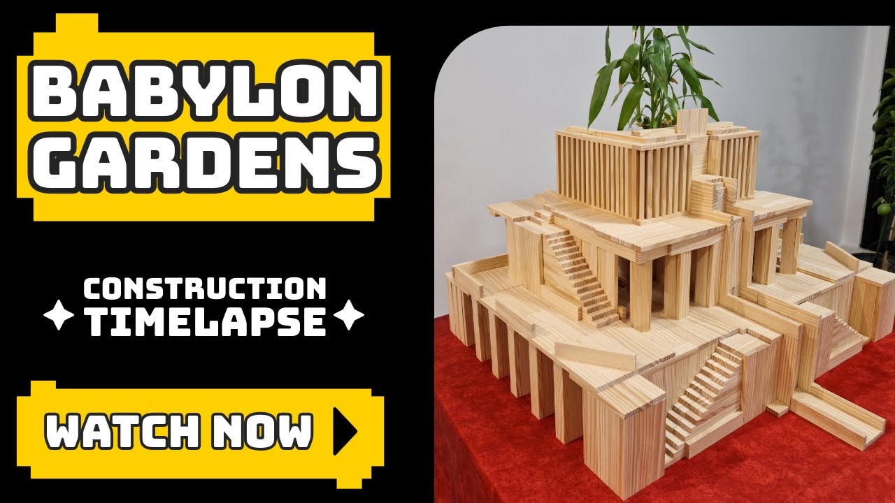 Building the Hanging Gardens of Babylon with 800 Kapla Planks