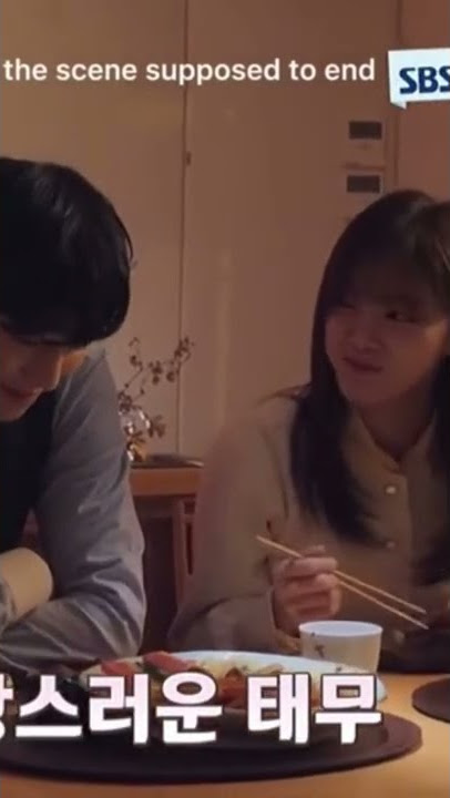 The kiss isn't on the script😅😍 nice one Ahn Hyo Seop 😻 #abusinessproposal #ahnhyoseop #kimsejeong