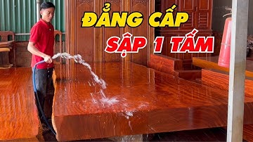 Sập cẩm hồng phe cạnh nguyên khối – đẹp 9 điểm, giá chỉ 85 triệu | Sơn Sập Gỗ