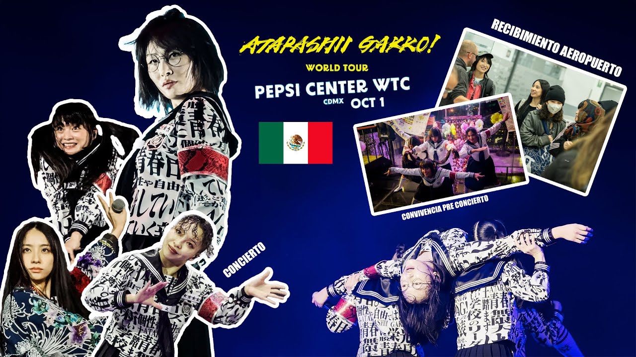 Atarashii Gakko! - México 2024  - Concierto - Recibimiento y fiesta pre Concierto. 4k - 新しい学校のリーダーズ