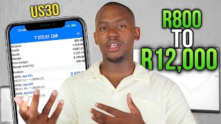 I Flipped R800 into R12,000 in 4 Hours Trading Us30 + Market Breakdown